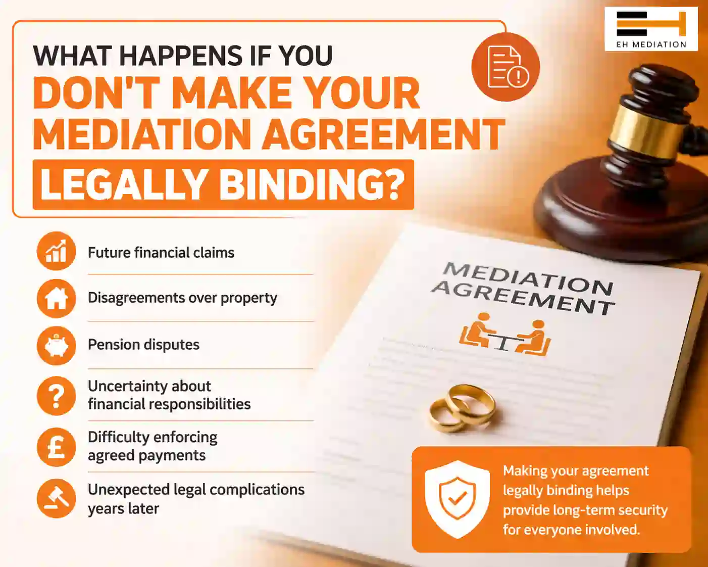 What Happens If You Don't Make Your Mediation Agreement Legally Binding Colchester?